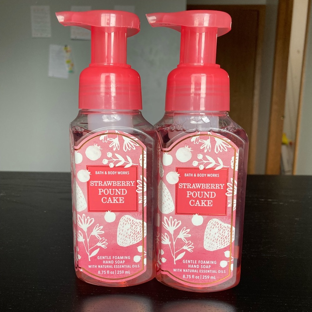 Bath &Body Works “Strawberry Poundcake” Hand Soaps